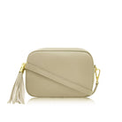 Verona Crossbody Tassel Bag Light Taupe | Betsy & Floss