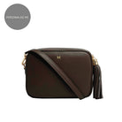 Verona Crossbody Tassel Bag Chocolate Brown | Betsy & Floss