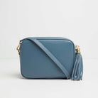 Verona Crossbody Tassel Bag Denim Blue | Betsy & Floss