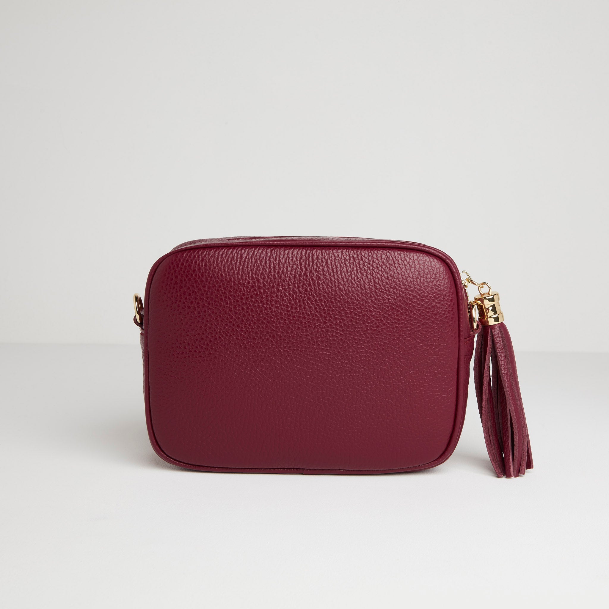 Verona Crossbody Tassel Bag Burgundy | Betsy & Floss