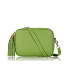 Verona Crossbody Tassel Bag Lime Green | Betsy & Floss