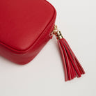 Verona Crossbody Tassel Bag Red | Betsy & Floss