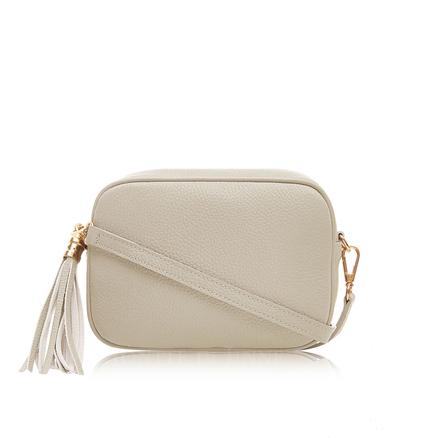 Verona Crossbody Tassel Bag Cream | Betsy & Floss