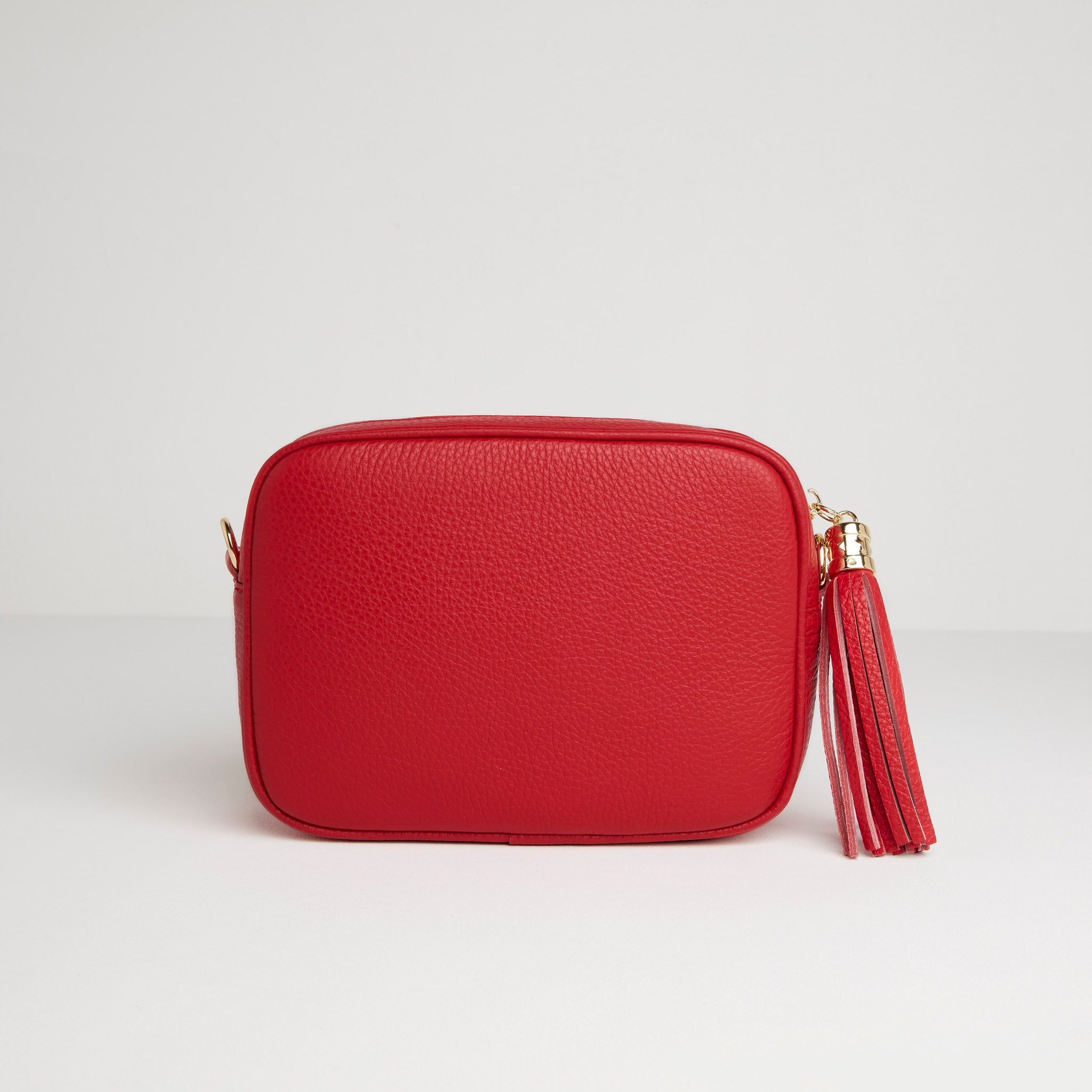 Verona Crossbody Tassel Bag Red | Betsy & Floss