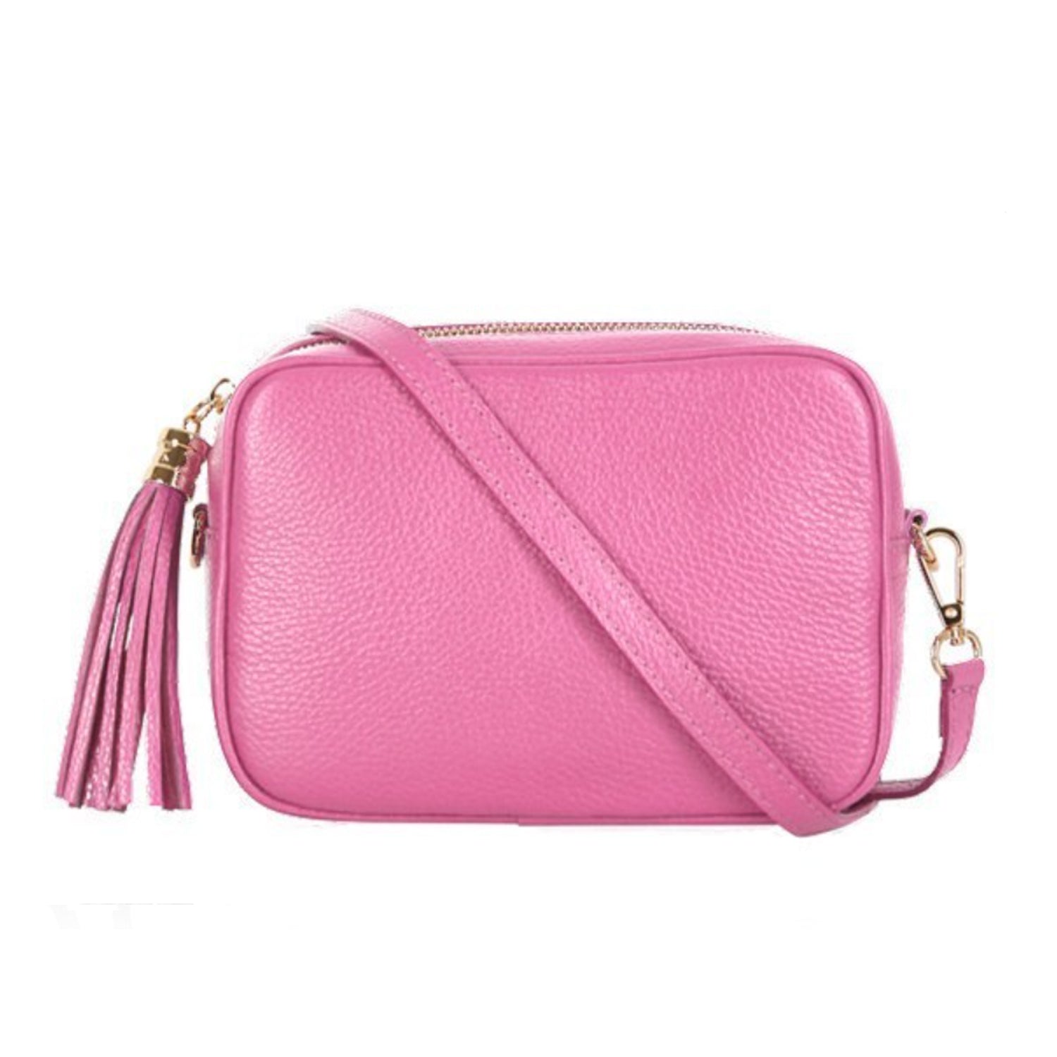 Verona Crossbody Tassel Bag Candy Pink | Betsy & Floss