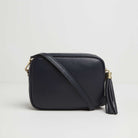 Verona Crossbody Tassel Navy Bag with Blue Aztec Strap Navy Blue | Betsy & Floss