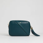 Verona Crossbody Tassel Teal Bag with Purple Stripe Strap Teal | Betsy & Floss