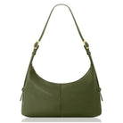 Versa Leather Hobo Handbag Olive Green | Betsy & Floss