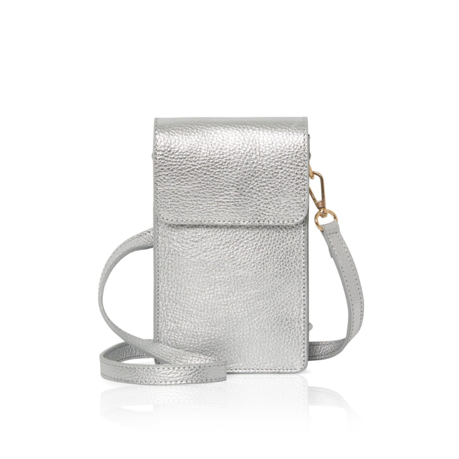 Vico Small Crossbody Bag Silver | Betsy & Floss