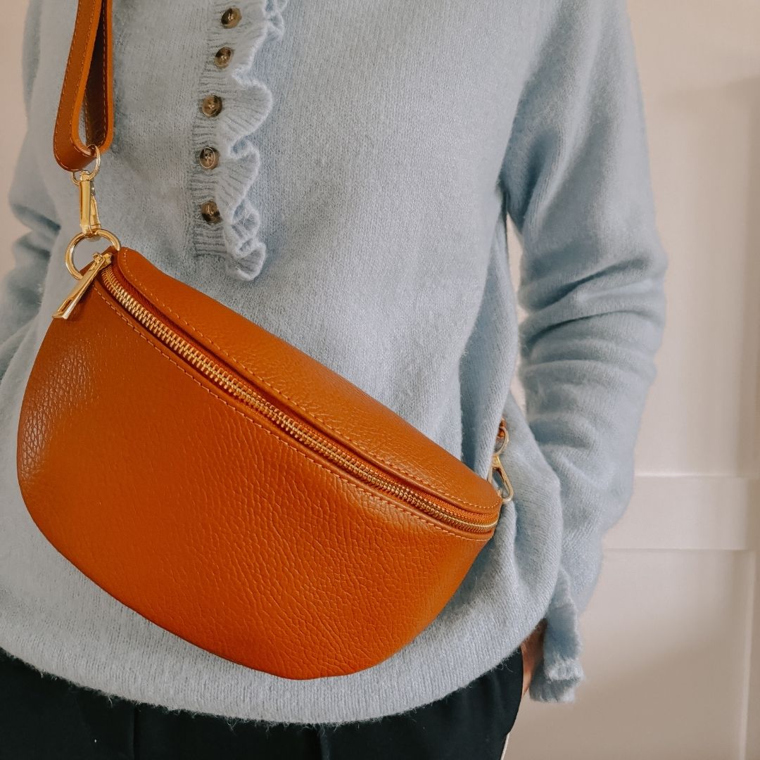 Zadar Crossbody and Waist Bag Black | Betsy & Floss