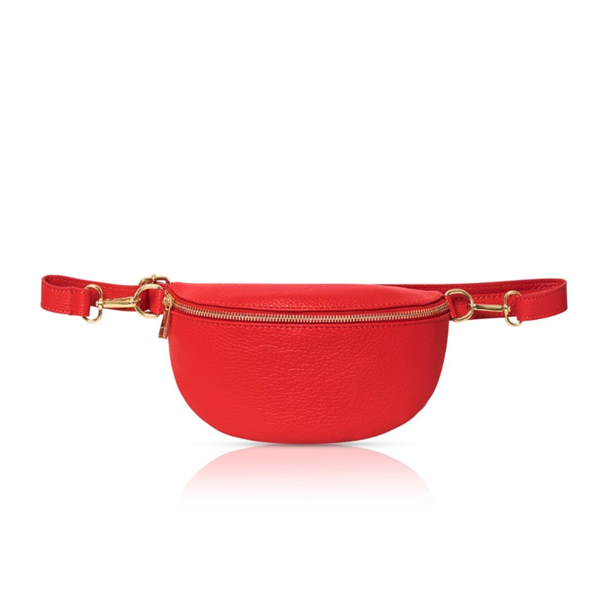 Zadar Crossbody and Waist Bag Red | Betsy & Floss