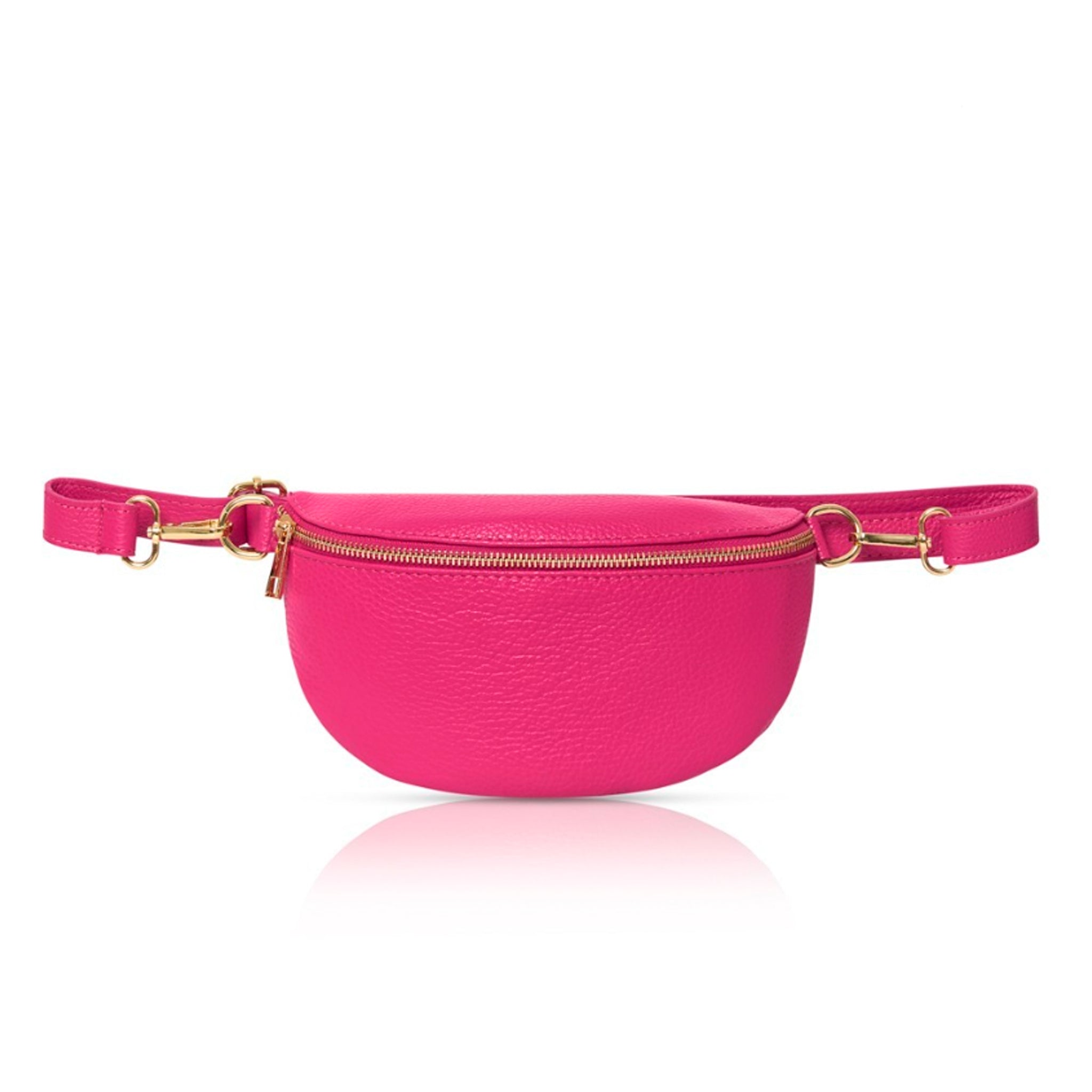 Zadar Crossbody and Waist Bag Fuchsia Pink | Betsy & Floss