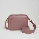 Sienna Crossbody Bag in Antique Pink with Dark Leopard Strap Antique Pink | Betsy & Floss