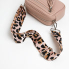Florence - Crossbody Bag in Blush with Light Pink Leopard Strap | Betsy & Floss